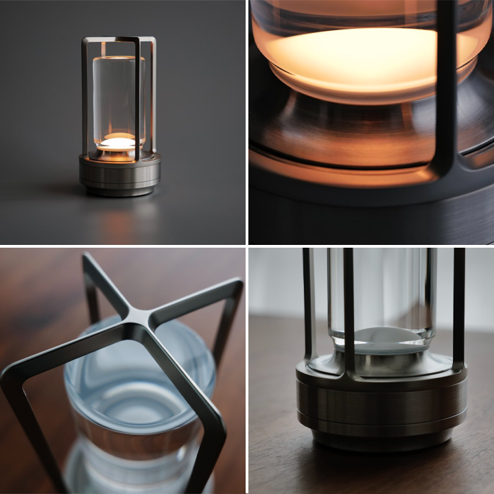 Angelo: Metal Lantern Crystal Table Lamp - Perfect Decorative Table Lamp, Create The Best Scene