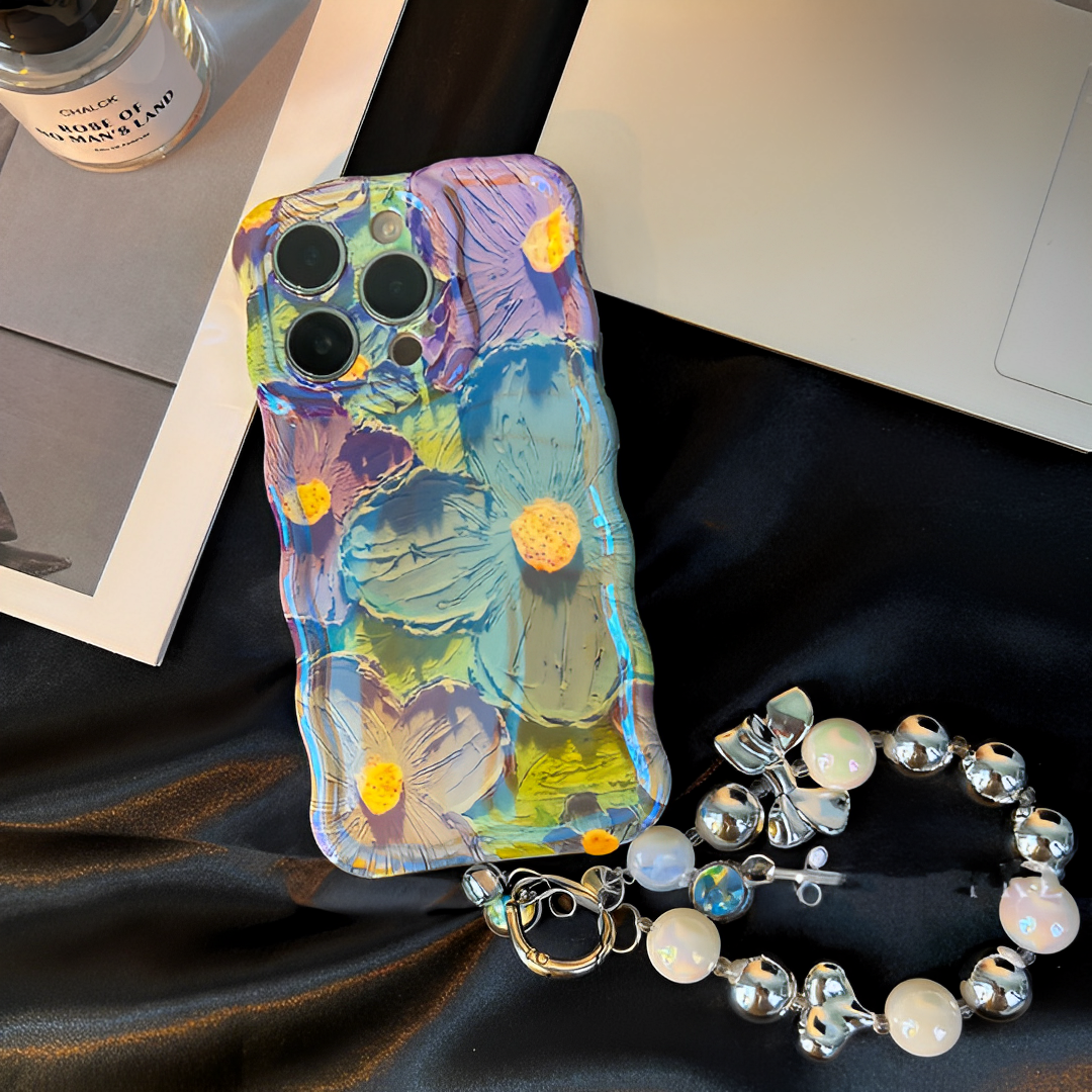 BijouHer Oil Painting Flower iPhone Case