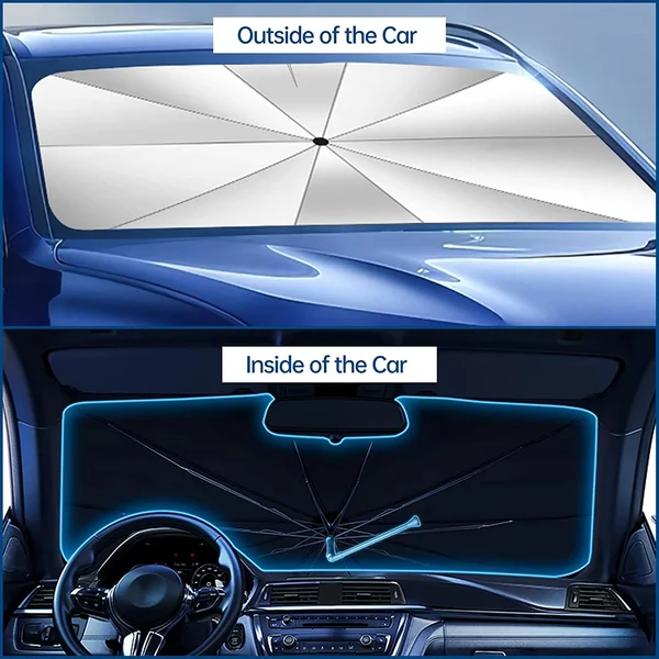 Car Windshield Sun Shade Umbrella (Auto Windshield Covers Most Cars)