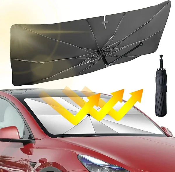 Car Windshield Sun Shade Umbrella (Auto Windshield Covers Most Cars)