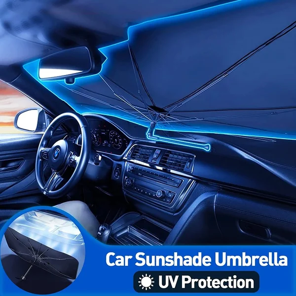 Car Windshield Sun Shade Umbrella (Auto Windshield Covers Most Cars)