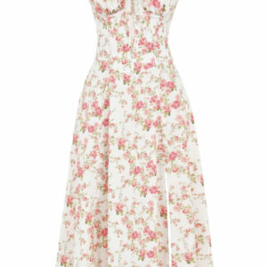 Carmen Print Bustier Sundress