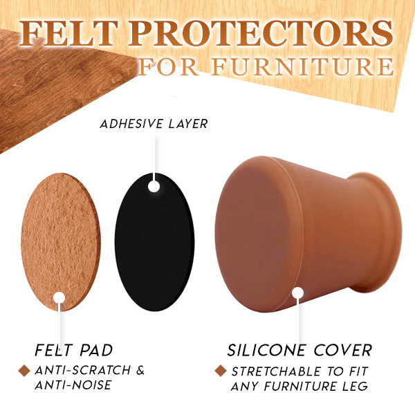 Chair & Table Legs Felt Protective Covers