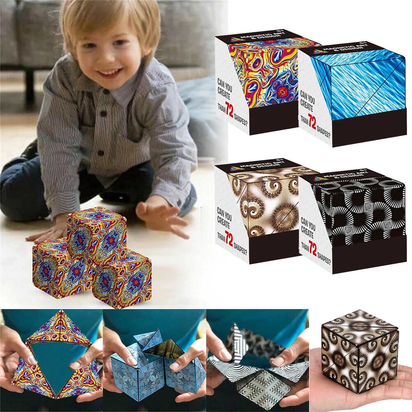 CHANGEABLE MAGNETIC MAGIC CUBE