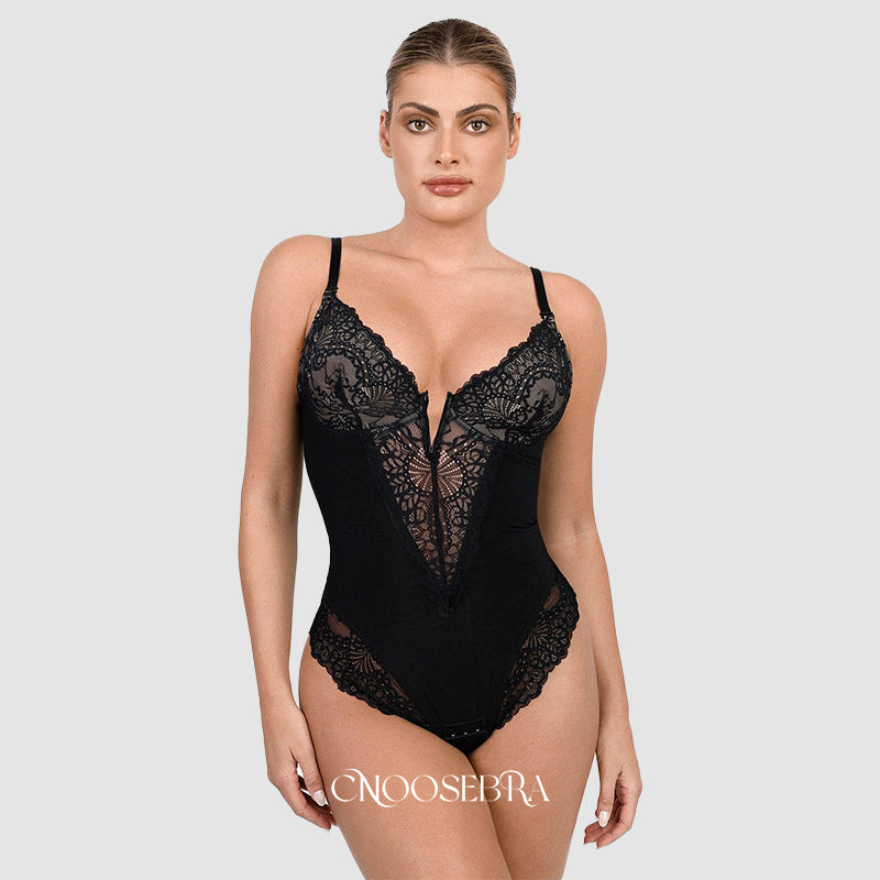 CHOOSEBRA SEXY LACE DEEP-V NECK BODYSUITS (BUY 1 GET 1 FREE)