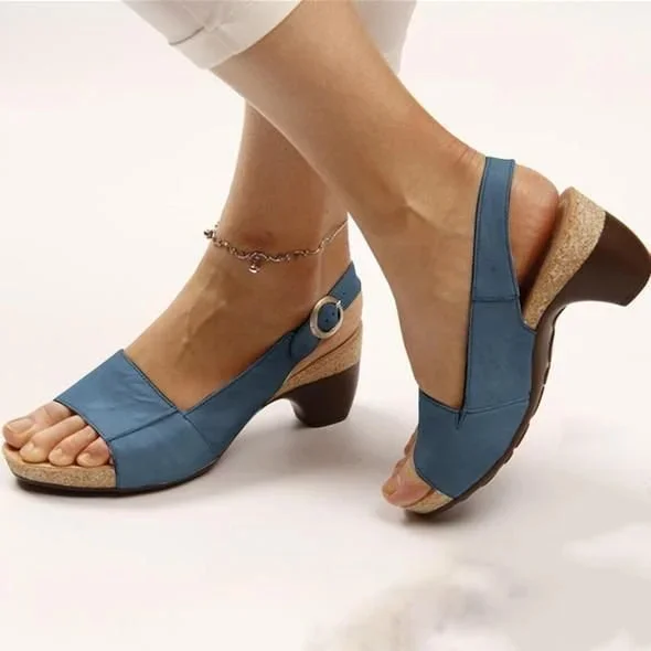 Clearance Sale - Comfortable Elegant Low Chunky Heel Shoes