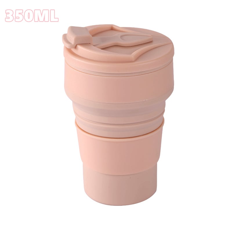 Collapsible To-Go Pocket Size Silicone Bottle for Hot and Cold Drinks - Microwave & Dishwasher Safe