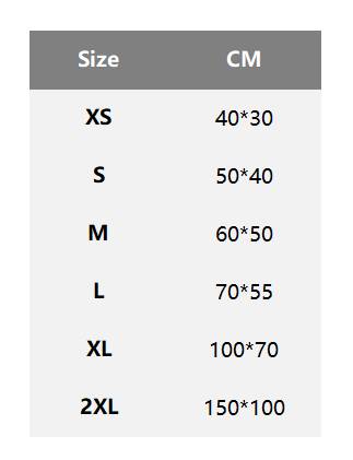 cooling pad Size