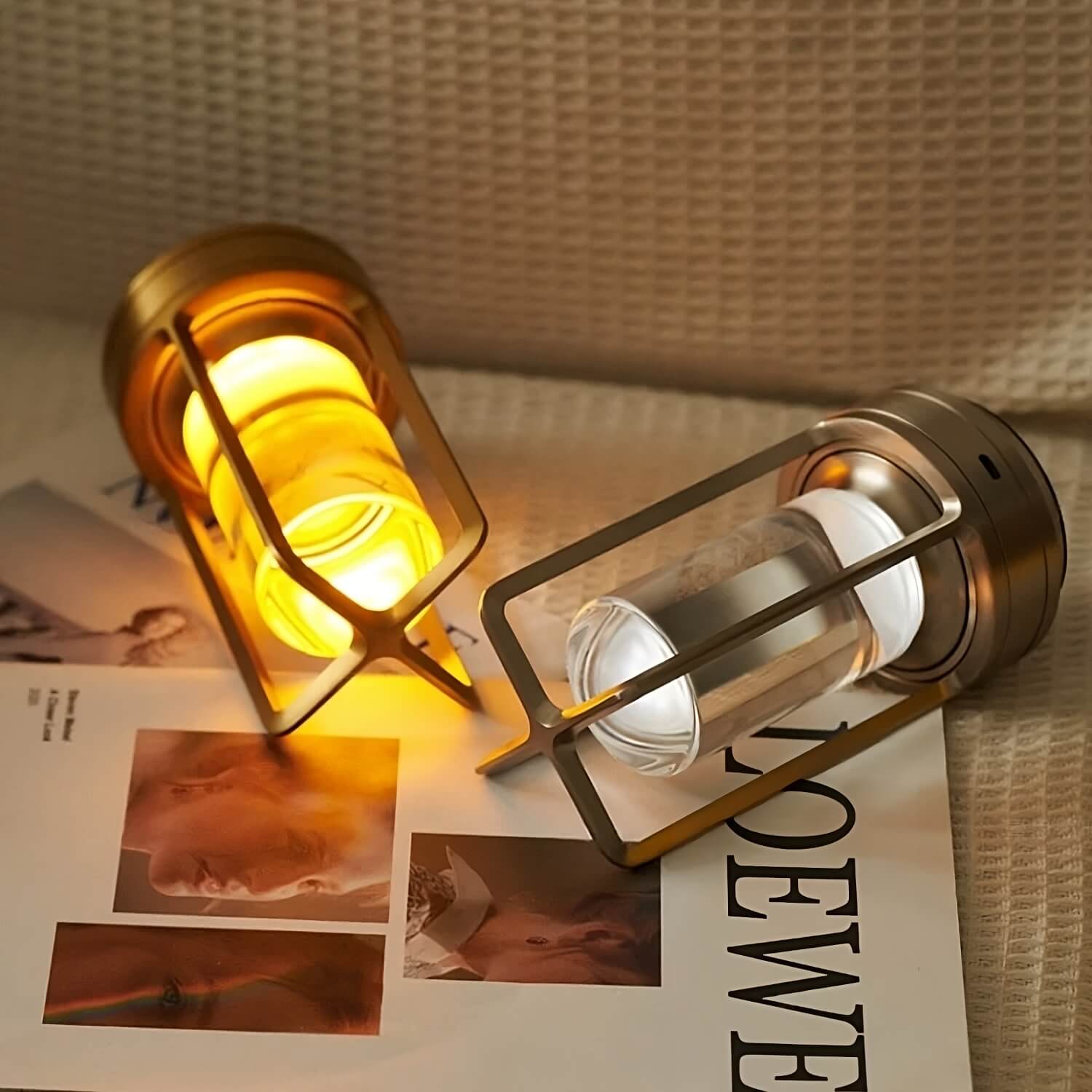 Lumisom Crystal Lantern Table Lamp