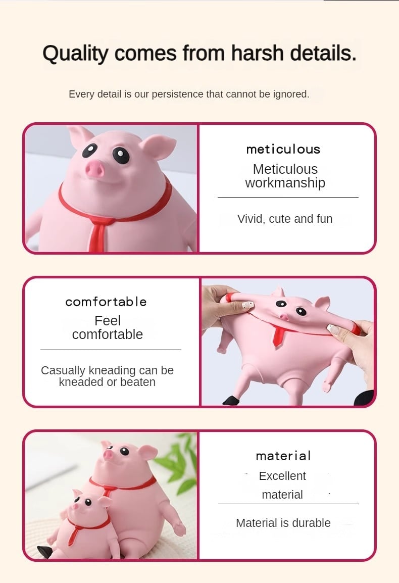 Cute Pink Piggy Antistress Toy