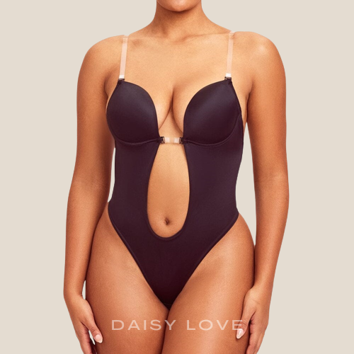 DaisyLove V-NECKLINE INVISIBLE BACKLESS BODYSUIT- BASIC (BUY 1 GET 1 FREE)