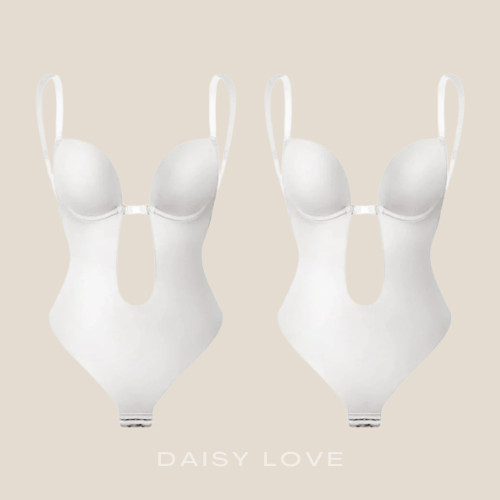 DaisyLove V-NECKLINE INVISIBLE BACKLESS BODYSUIT- BASIC (BUY 1 GET 1 FREE)