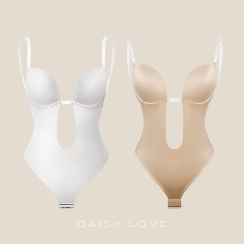 DaisyLove V-NECKLINE INVISIBLE BACKLESS BODYSUIT- BASIC (BUY 1 GET 1 FREE)