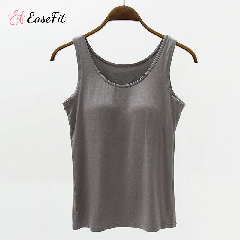 EaseFit - Summer Tank Top with Built-in Bra