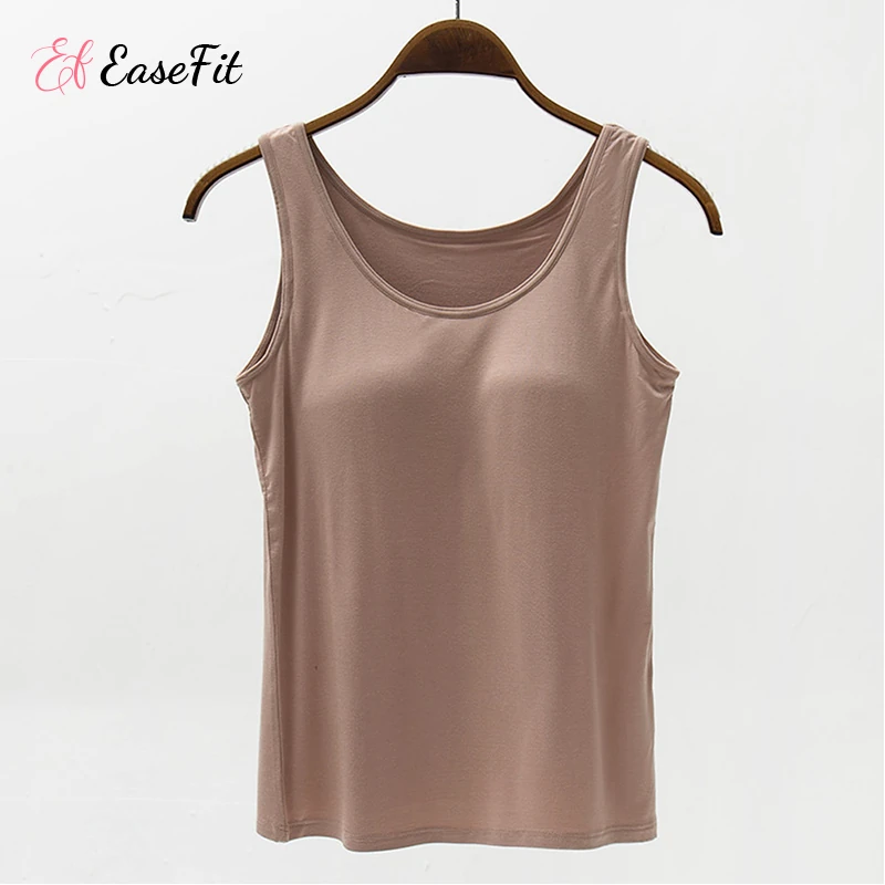 EaseFit - Summer Tank Top with Built-in Bra