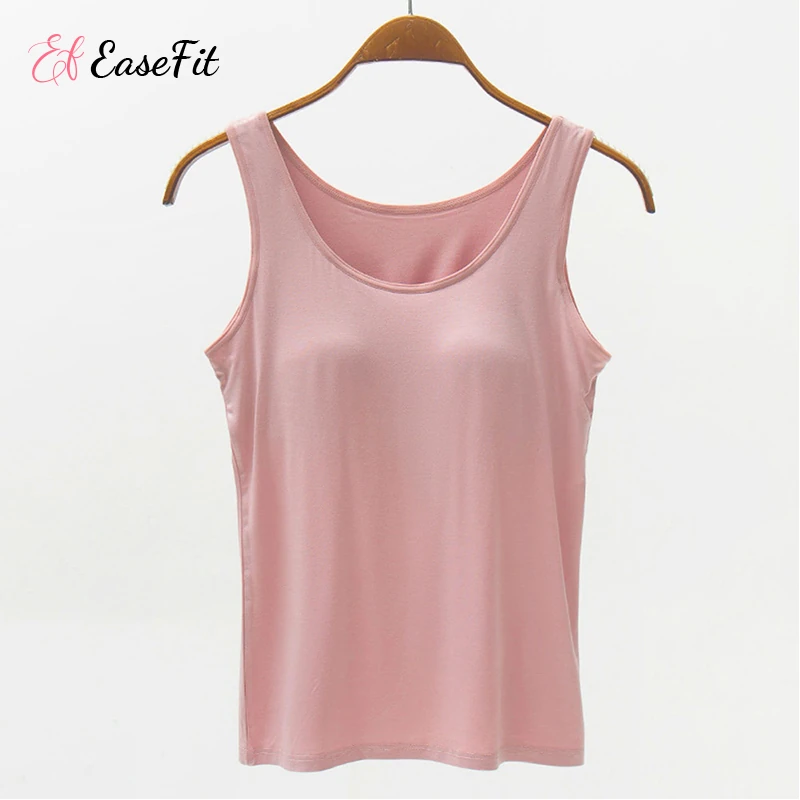 EaseFit - Summer Tank Top with Built-in Bra