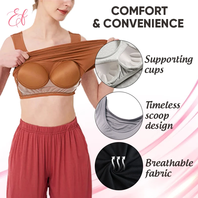 EaseFit - Summer Tank Top with Built-in Bra