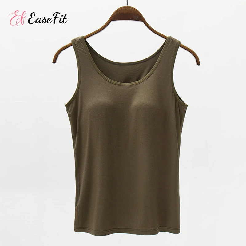 EaseFit - Summer Tank Top with Built-in Bra