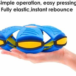 FidoFris – Pet Flying Saucer LED UFO Magic Ball Helps Relieve Stress, Anxiety & Boredom with Indoor & Outdoor Interactive Play