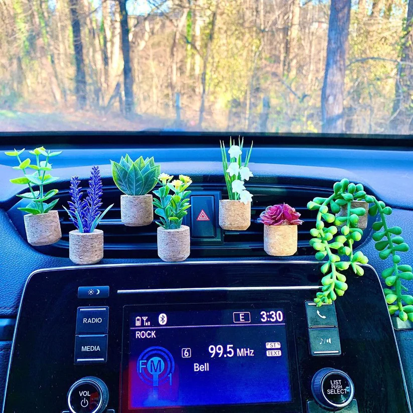 Fresh Florals Succulent Air Freshner Vent Clips