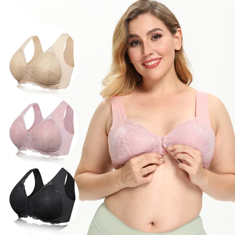 SHAWERONIS FRONT CLOSURE 5D SHAPING PUSH UP COMFY WIRELESS BRA(3 PCS)