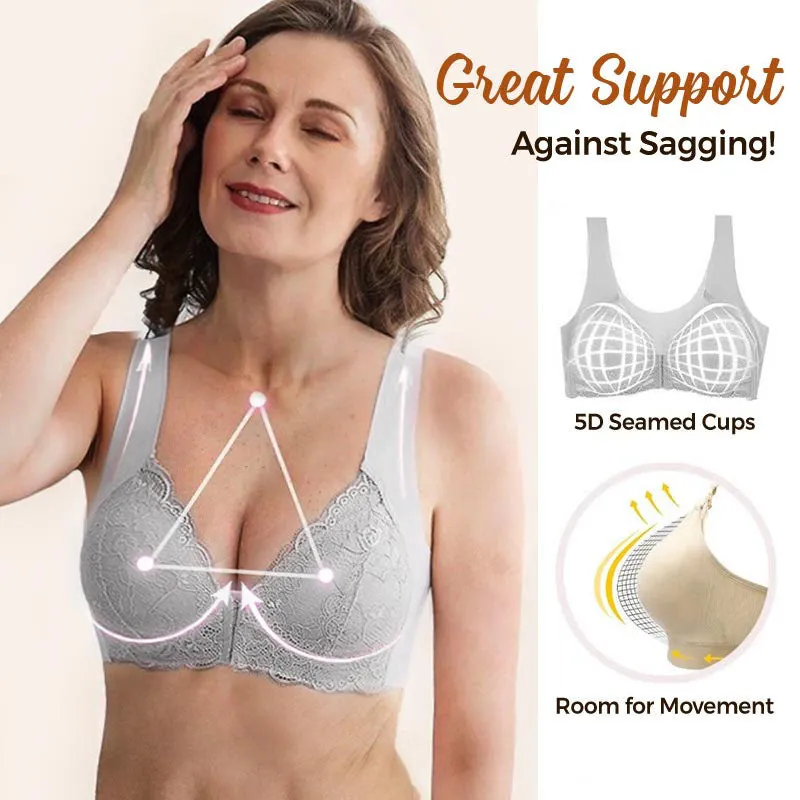 SHAWERONIS FRONT CLOSURE 5D SHAPING PUSH UP COMFY WIRELESS BRA(3 PCS)