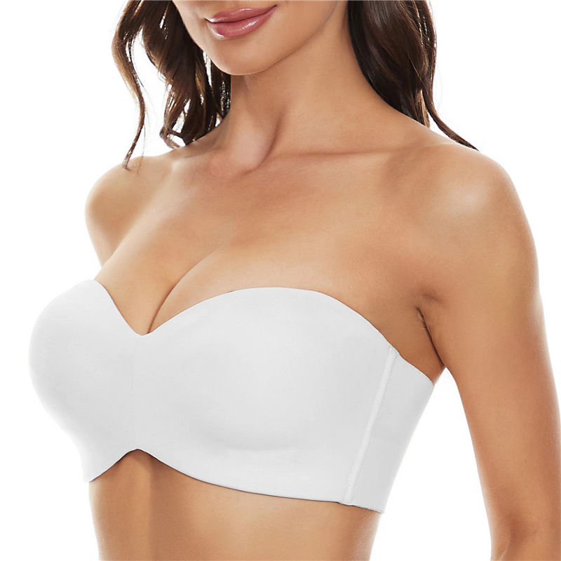 Full Support Non-Slip Convertible Bandeau Bra