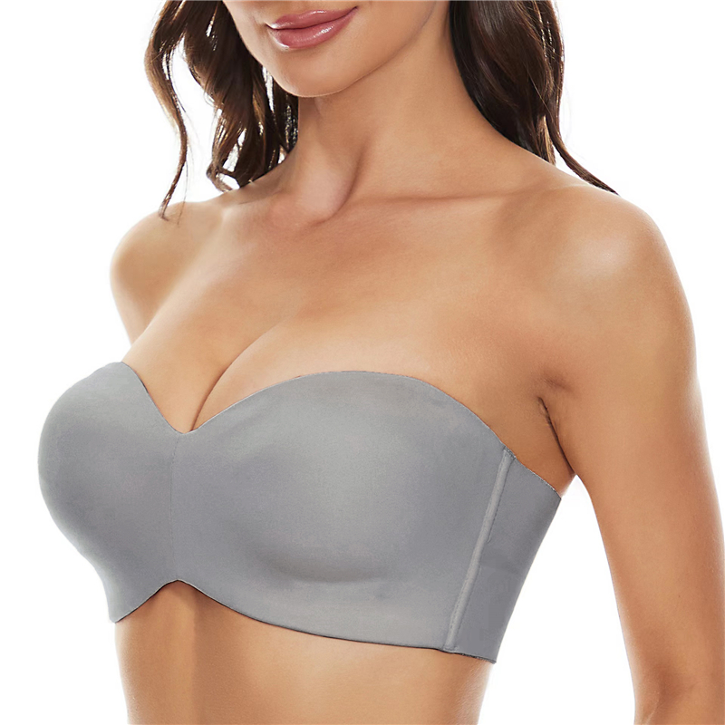 Full Support Non-Slip Convertible Bandeau Bra