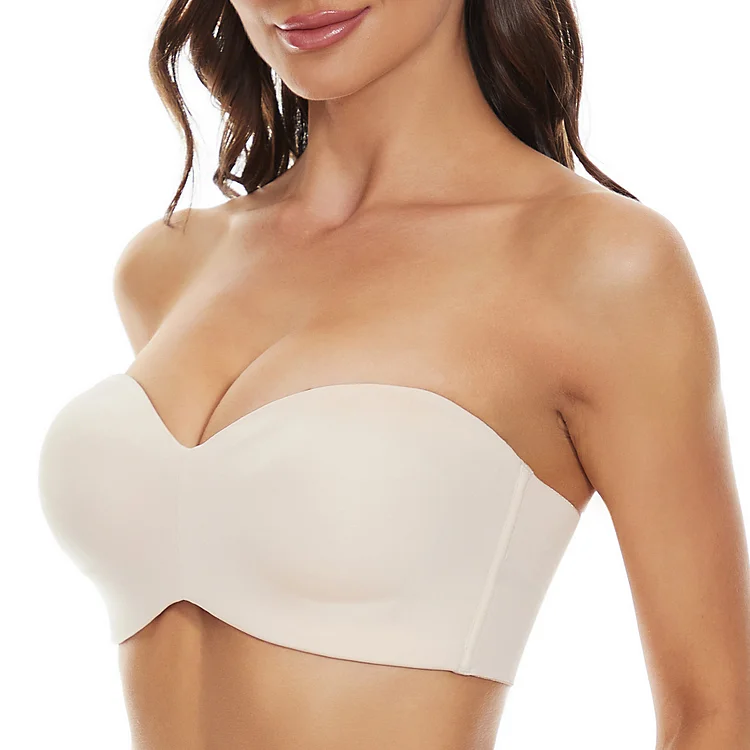 Full Support Non-Slip Convertible Bandeau Bra