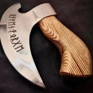 Gift to Him - Viking Hatchet Handmade Pizza Cutting Axe