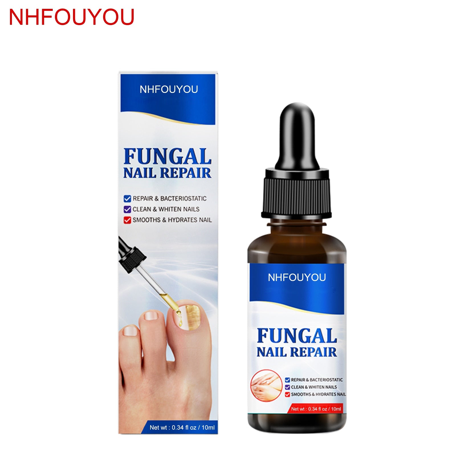 Grey nail repair solution