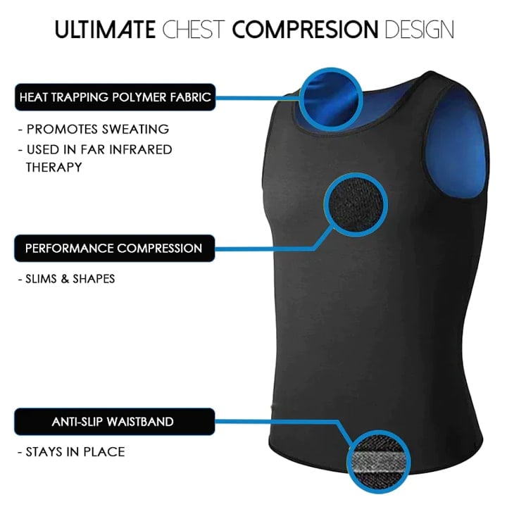 Guys Men Chest Gynecomastia Compression Top