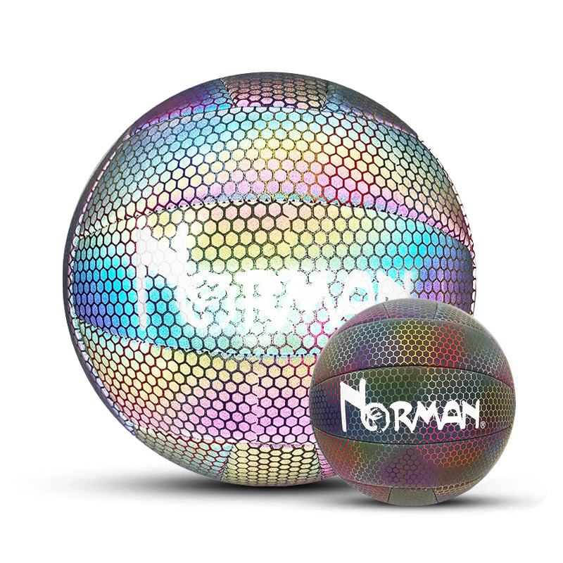 Holographic Reflective Glowing Baseball / Basketball /Soccer /Football (Rubgy) /Volleyball