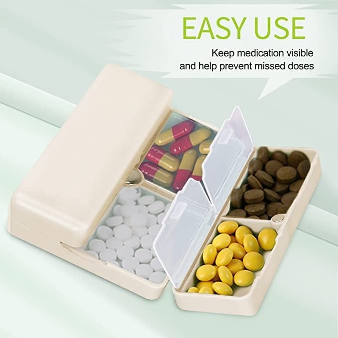 Hot Sale - 7 Compartments Portable Pill Case