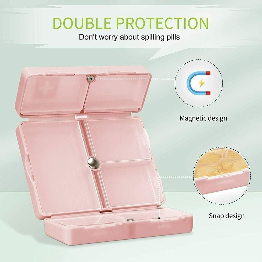 Hot Sale - 7 Compartments Portable Pill Case