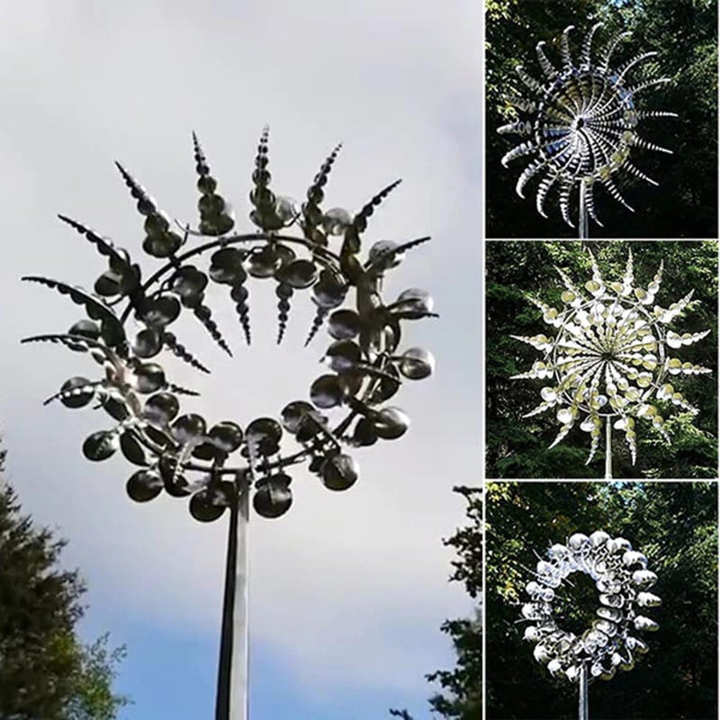 (HOT SALE) - GARDEN MAGIC METAL KINETIC WINDMILL