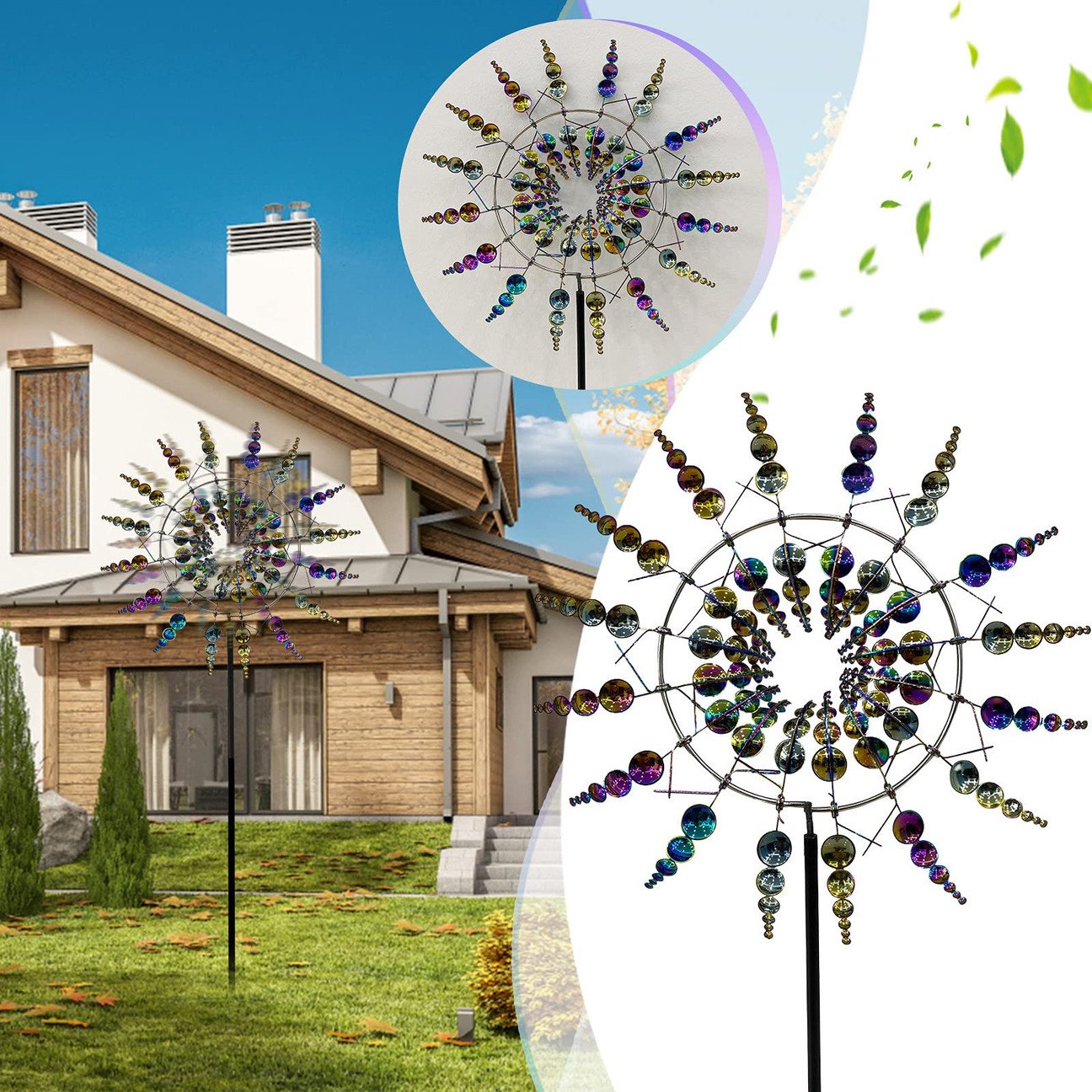 (HOT SALE) - GARDEN MAGIC METAL KINETIC WINDMILL