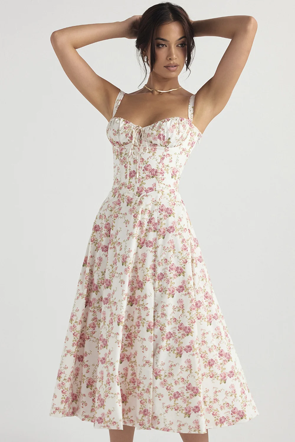 Hot Sale - Print Bustier Sundress