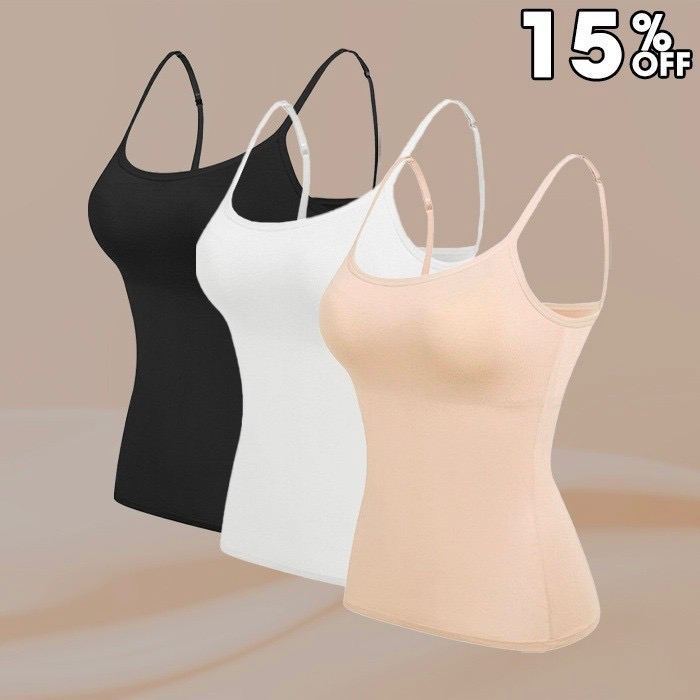 Hot sale - Women Tank Top with Built in Bra Camisole