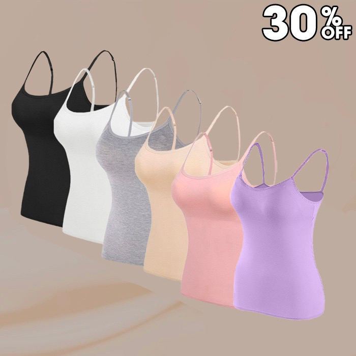 Hot sale - Women Tank Top with Built in Bra Camisole