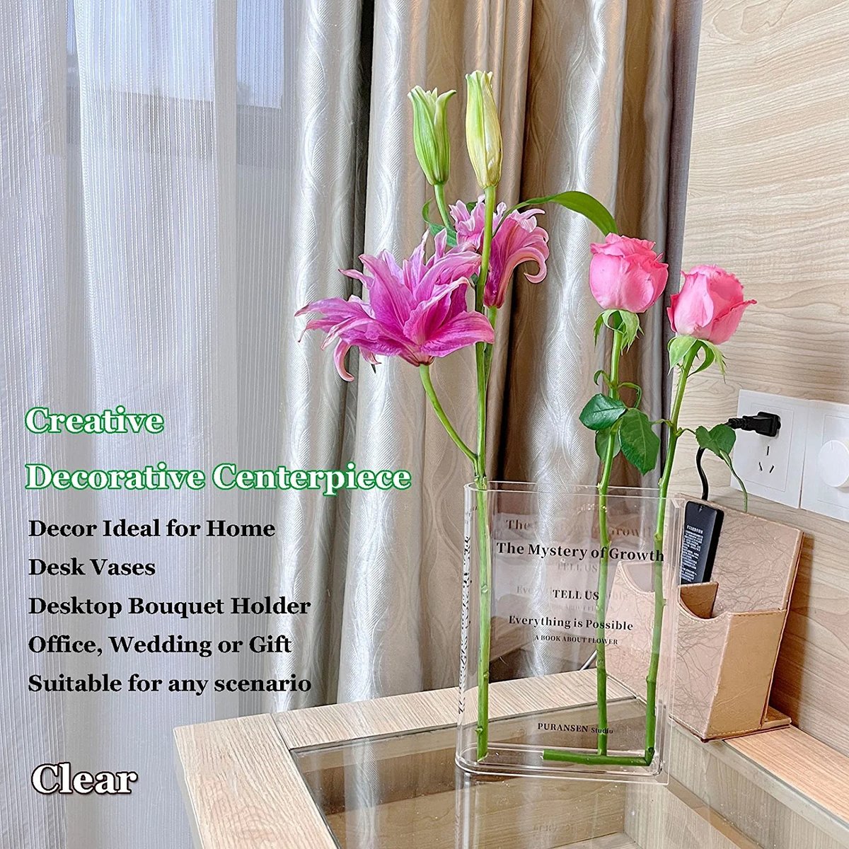 (Hot Sale 49% OFF) - Acrylic Book Vase for Flowers