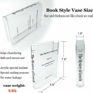 (Hot Sale 49% OFF) – Acrylic Book Vase for Flowers