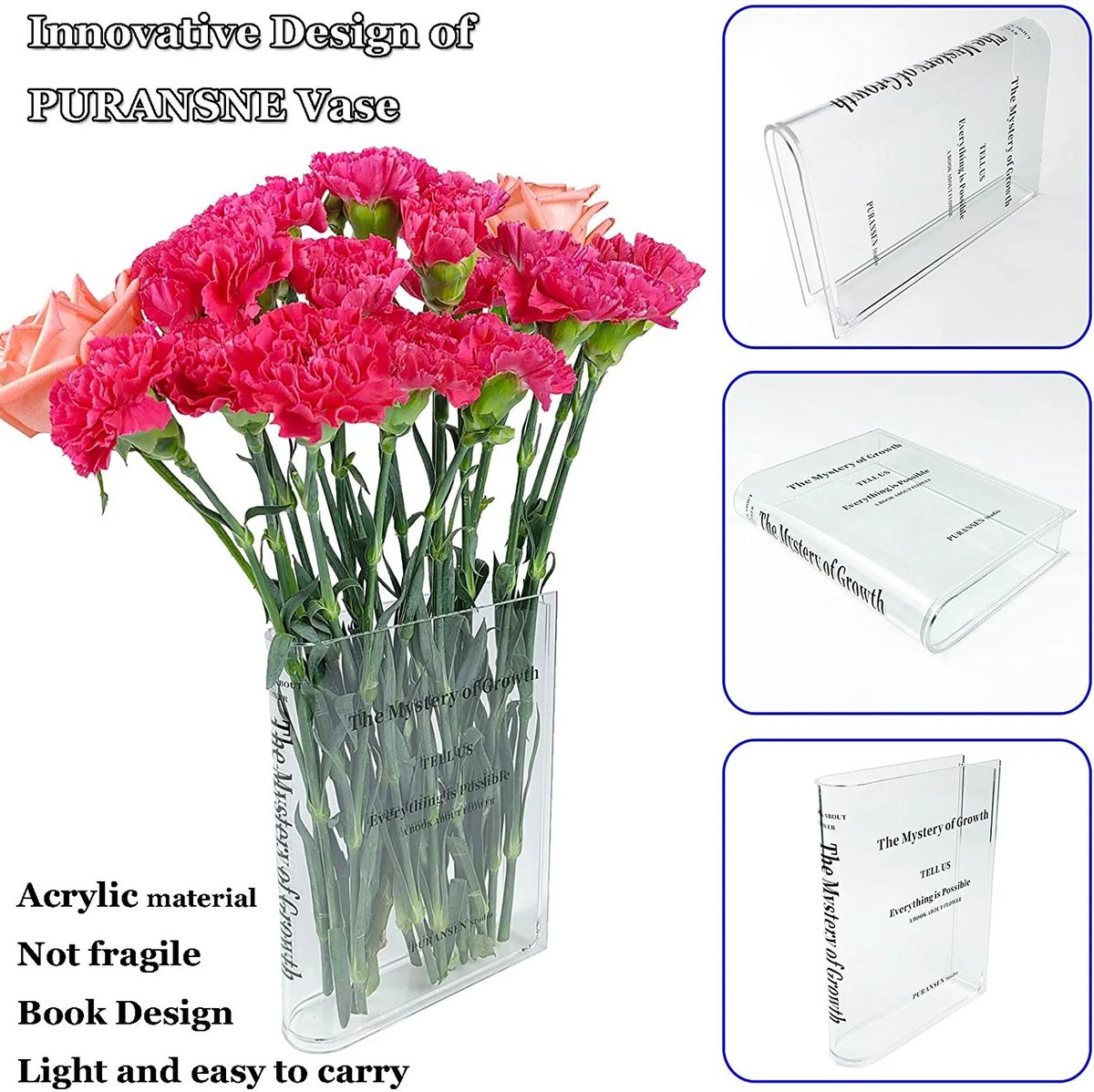 (Hot Sale 49% OFF) - Acrylic Book Vase for Flowers