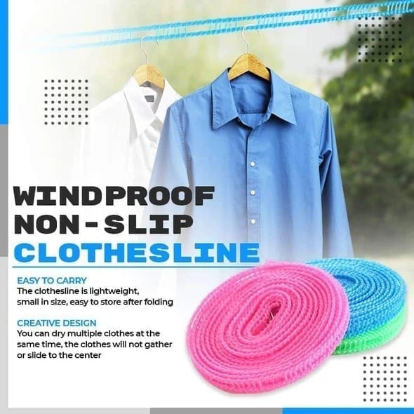 HOT SALE NOW 48% OFF - Windproof Non-Slip Clothesline (32 ft)