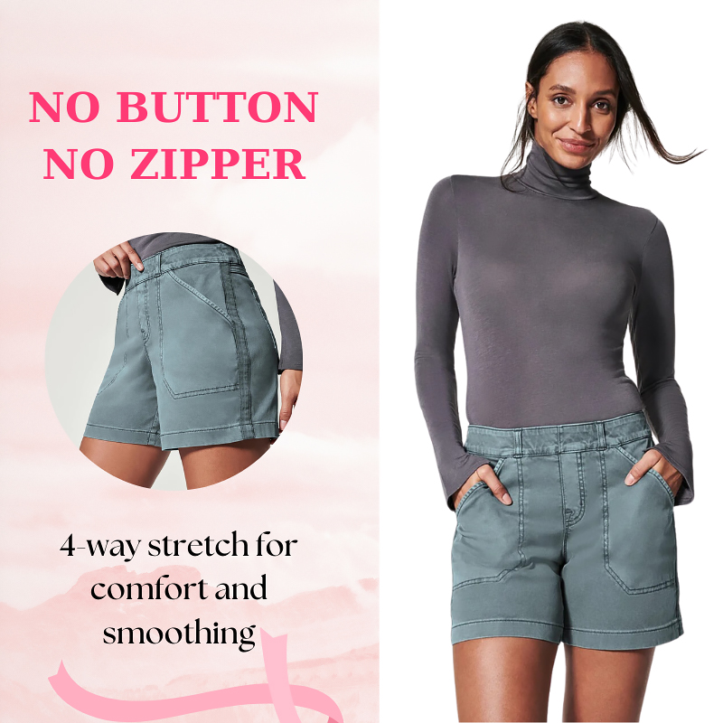 Hot Summer 2023 - LAST DAY SALE 60% - New Arrival Women Stretch Twill Shorts