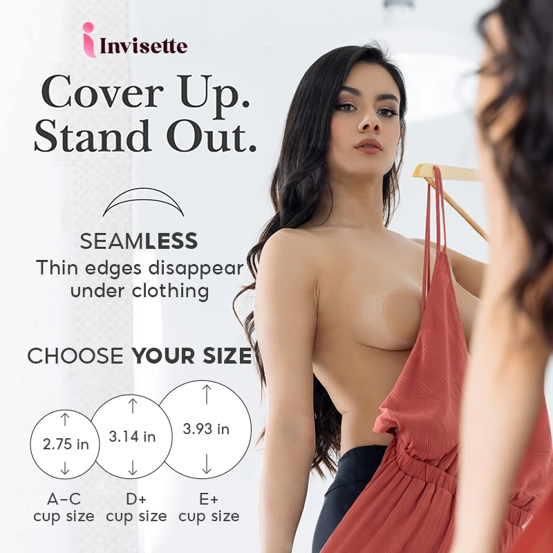 Invisette - Seamless Non-adhesive Silicone Nipple Cover