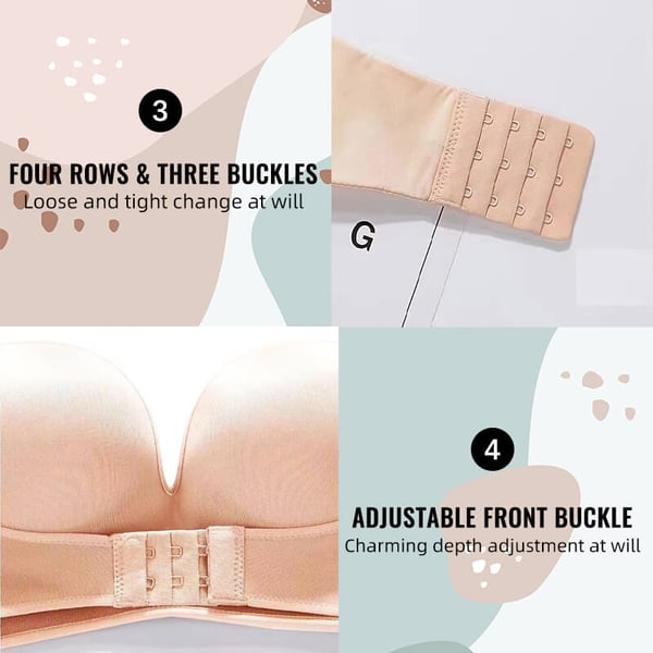 Invisible Strapless Super Push Up Bra 