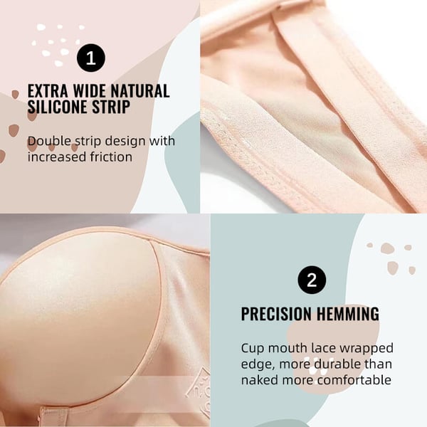 Invisible Strapless Super Push Up Bra 