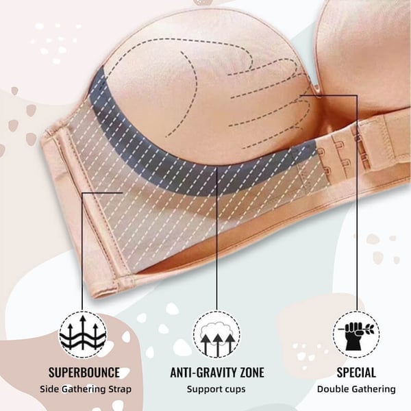 Invisible Strapless Super Push Up Bra 