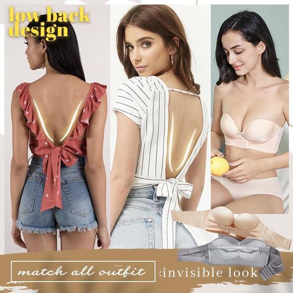 Invisible Strapless Super Push Up Bra 